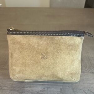 Loewe Suede Cosmetic Pouch
